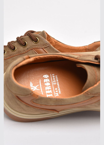 Світло-коричневі Осінні кросівки чоловічі світло-коричневого кольору на шнурівці Let's Shop