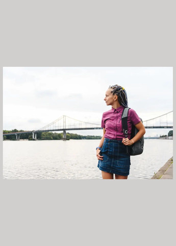 Комбинированная рубашка aya ss wmn quartz violet Turbat