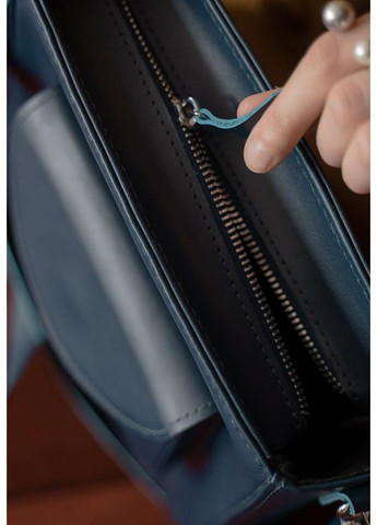 Жіноча шкіряна сумка Stella темно-синя The Wings (348358715)