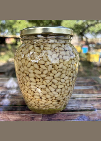 Кедровые орехи в меду акации 0,72 л ( 850 грамм) МЕД ПОШТОЮ (322148937)