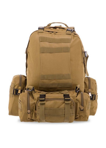 Рюкзак тактический штурмовой трехдневный (полиэстер, нейлон, размер 52x31x28см, 45л, ) (TY-7100_Хаки) Record (361436513)