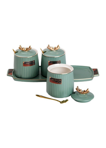 Набір банок для сипучих продуктів з підставкою, 400 мл,. Yiwu (360454903)