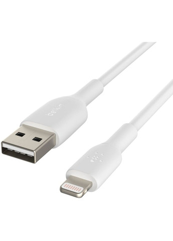 Кабель USB-A > Lightning заряджання/синхронізації 2м, 12Вт, PVC, білий Belkin (360398117)