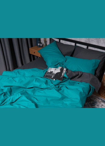 Комплект постельного белья Бязь Gold Люкс семейный 143х210х2 наволочки 4х50х70 (MS-820002711) Moon&Star Gray Green (286761780)