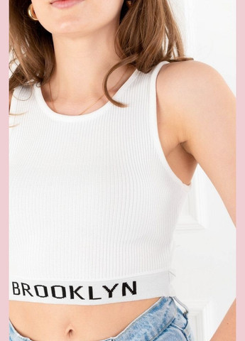 Топ женский белого цвета Let's Shop (294608014)