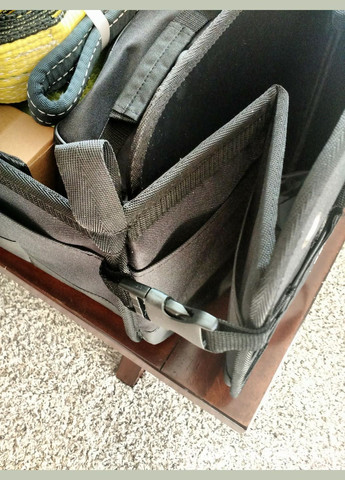 Сумка органайзер в багажник автомобіля, органайзер для авто в багажник, вечлика 60 см, чорна No Brand (329194605)