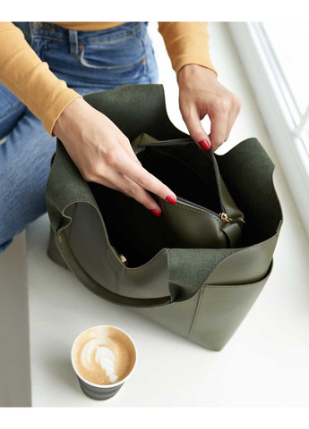 Сумка жіноча Жаклін від оливкова екошкіра для повсякденного використання молодіжна сумка ProDobro (367264730)