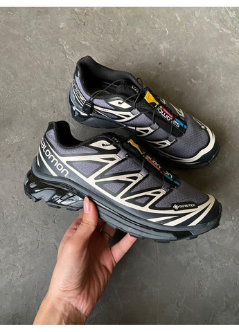 КРОСІВКИ ЖІНОЧІ SALOMON XT-6 GORE-TEX BLACK САЛОМОН XT-6 No Brand чорні демісезони (368870437)