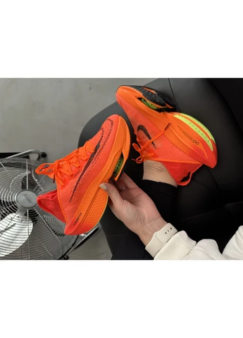 Оранжевые демисезонные кроссовки мужские nike air zoom alphafly next% 2 orange найк аир зум оранжевые No Brand