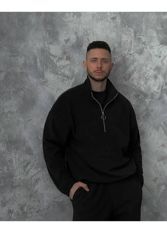 Чорний зимній термо костюми з щільного флісу – максимум тепла та стилю! брючний queensleep_7km 077 M