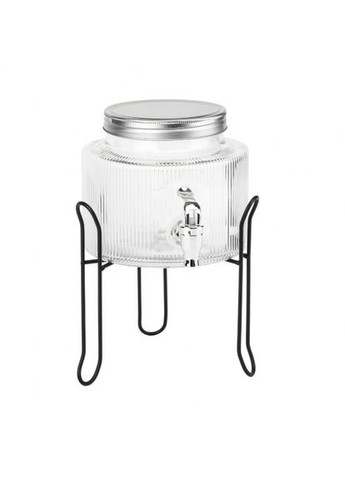 Лимонадница с краном на металлической подставке Эликсир бодрости 2,5 л (9227-001) ELISEY (328087966)