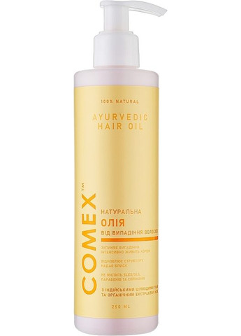 Натуральна олія від випадіння волосся з індійських цілющих трав - Ayurverdic Natural Oil 150ml (823888-31015519) Comex (368866063)
