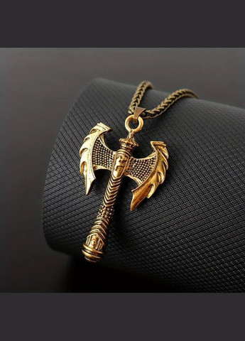 Кулон на цепочке Двухсторонний топор викингов 5.5 см 60 см LuxAurum244 Liresmina Jewelry (344563152)