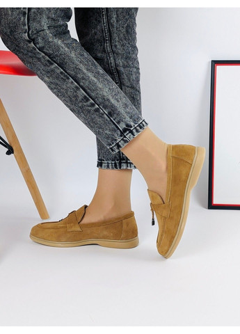 Hengji 191 Лофери Замшеві Руді з прикрасою світло-коричневий з натуральна замша, китай — демісезон (302517763)