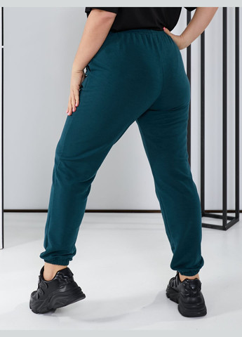 Зеленые кэжуал демисезонные джоггеры брюки No Brand