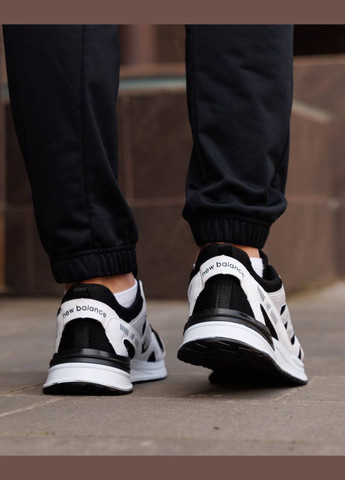 Черно-белые демисезонные кроссовки мужские new balance nd No Brand Light White Black