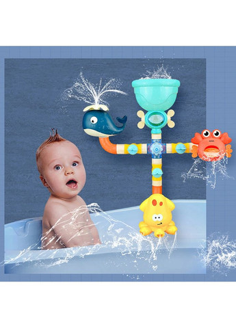 Игрушка для ванной на присоску водопад для купания Морские обитатели No Brand (365721586)