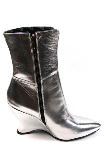 Серебряные демисезонная женские ботильоны LAMODA