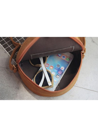 Жіноча кругла стьобана сумочка клатч з екошкіри чорна ProDobro (363136371)