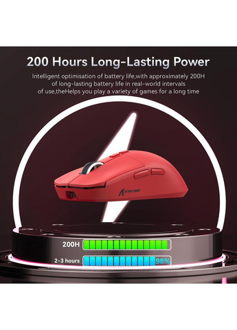 Ігрова бездротова миша X6 Red з зарядною станцією ATTACK SHARK (370202801)
