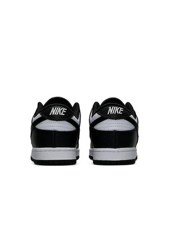 Чорні Осінні кросівки чоловічі nike sb dunk low retro white black v2 найк сб данк No Brand