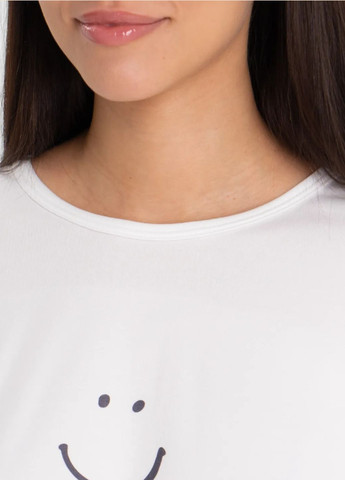 Стильный женский домашний комплект для сна и дома из футболки и шортиков Smile Comfort (1278-44) Голубой Macarena (370299096)