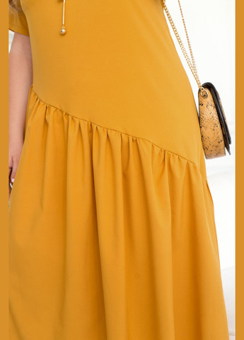 Жовтий повсякденний асиметрична сукня а-силует No Brand однотонна