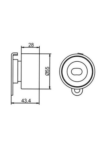 Ролик натяжний HONDA CR-X (вир-во ) GMB (345768322)