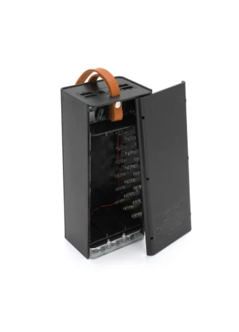 Power bank D21-PD под 21х18650, Digital display, Output: 22.5W, Micro-USB, Type-C, Lightning, ABS, Voltronic (315785075)