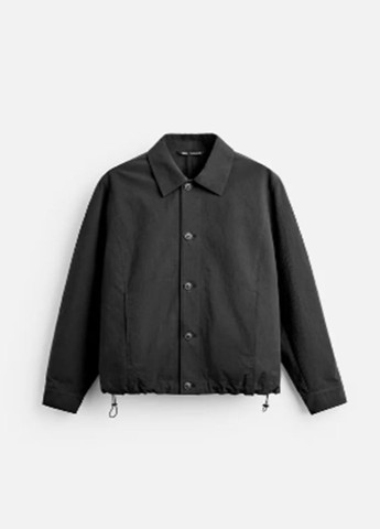 Чорна демісезонна куртка Zara