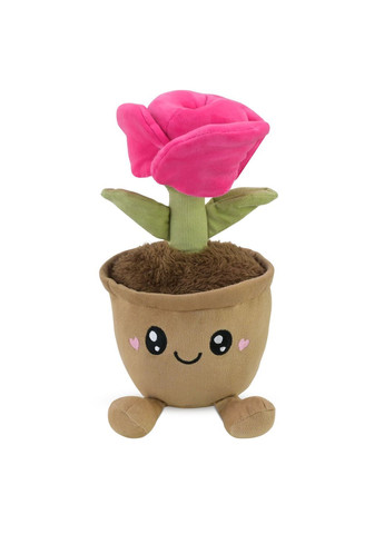 Мягкая игрушка «Вазон с цветами», высота 27 см, в ассортименте - No Brand C6601 (371925925)