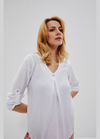 Белая блуза Moodo