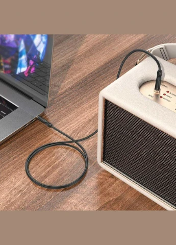 Аудiокабель BL16 Clear sound AUX audio cable Black Borofone (305572643)