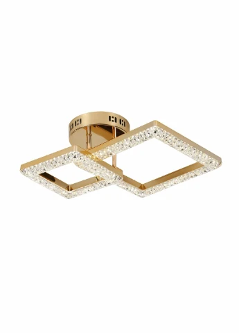 Люстра светодиодная акриловая 2726/1+1 GD 25W*2 Sirius (336938023)