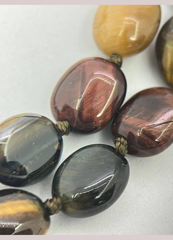 Ожерелье соколиный глаз 44 см Двухцветный 11690 No Brand (311686507)