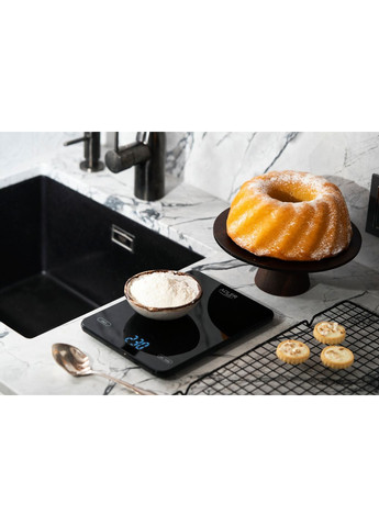 Весы кухонные AD 3177 black электронные/10кг/ч; мл, унция/ USB type C/ автовыключение/ стекло Adler (360399480)
