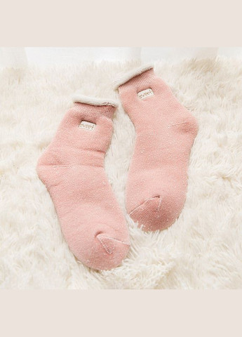 Пудрові шкарпетки жіночі махрові пудра (314862712)