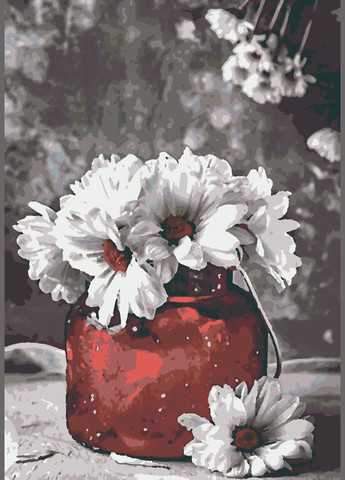 Картина за номерами Ніжні ромашки 28x40 см (RB-0208) Riviera Blanca (303214261)