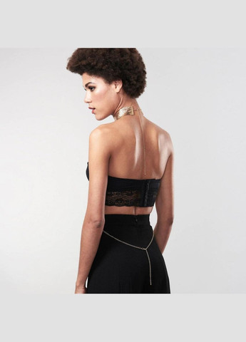 Золотистый демисезонный ожерелье-ошейник с цепочкой indiscrets золотое, 59 см Bijoux