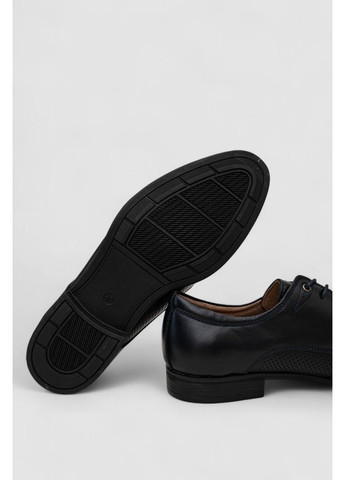 Темно-синие туфли мужские с перфорацией Sport Line