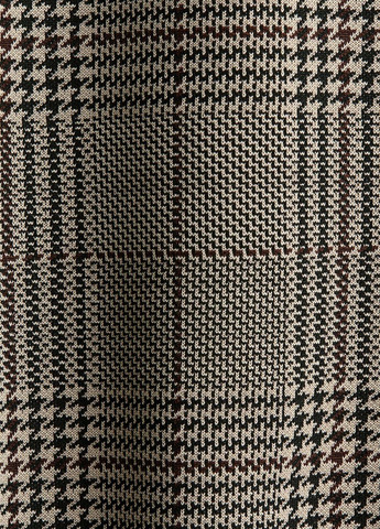 Темно-коричнева ділова сукня H&M в клітинку