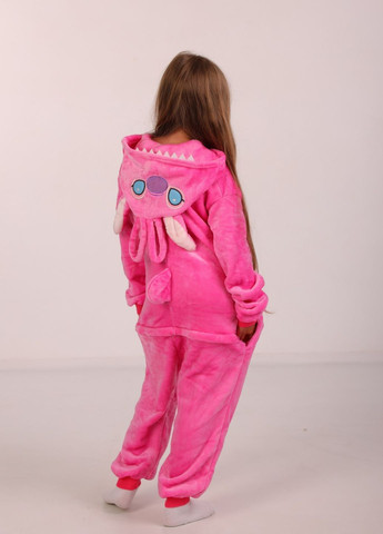 Кигуруми Стич розовый с капюшоном и карманами для девочек My Kigu (365590944)