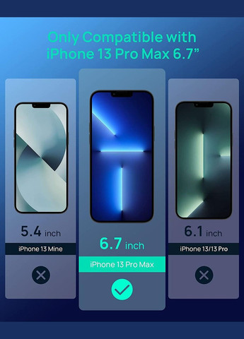 Защитное стекло для iPhone 13 Pro Max 6.7 дюйма (3 шт) Yiweven (302310088)