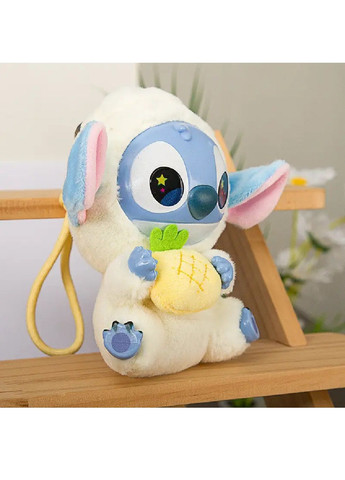 Мягкая плюшевая игрушка фигурка персонаж брелок Стич в костюме Лабубу с петлей для подвешивания 15 см (480991-Prob) С ананасом Unbranded (350633534)