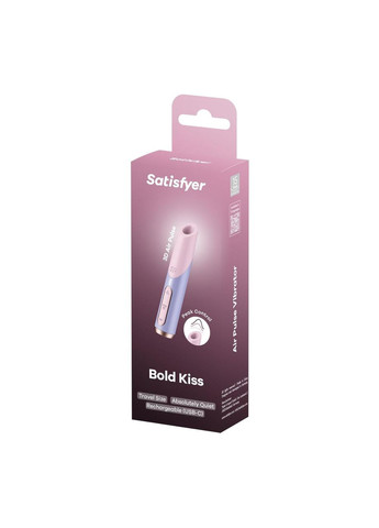 Вакуумний кліторальний стимулятор Bold Kiss – Air-Pulse, силікон, водозахист, акумулятор, тихий Satisfyer (372737281)