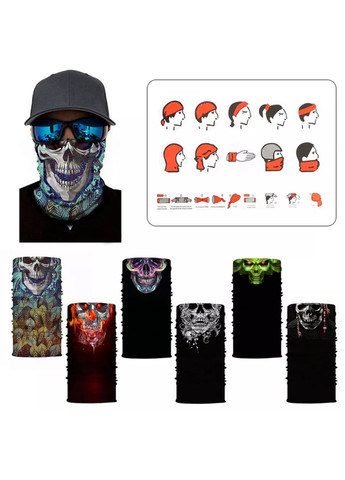 Бафф, защитная маска Белый джокер «Buff» ( ) China (366890770)