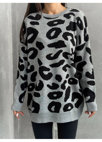 Сірий демісезонний светр — замір в описі DK/DL Мода без кордонів