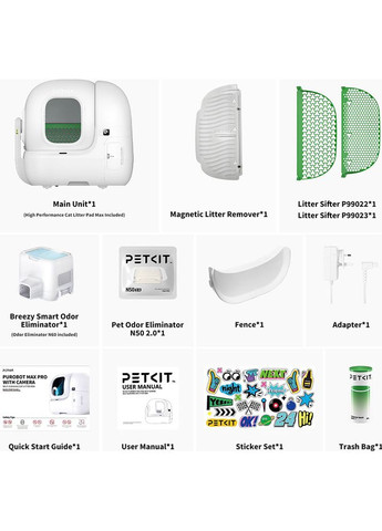 Смарт лоток Purobot Max PRO With Cam Self-Clean (P9904) PETKIT (330120640)