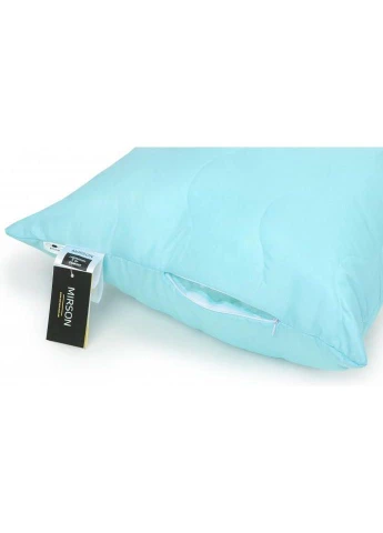 Ковдра Набір бавовняний №1709 Eco Light BLue Ковдра 155х215 + подуш (2200002656443) Mirson (390921977)