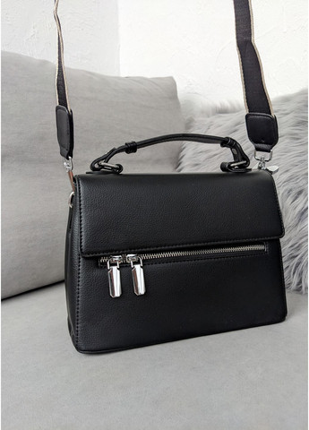 Елегантна чорна сумка з екошкіри з функціональним дизайном InFashion Сумка (363058575)